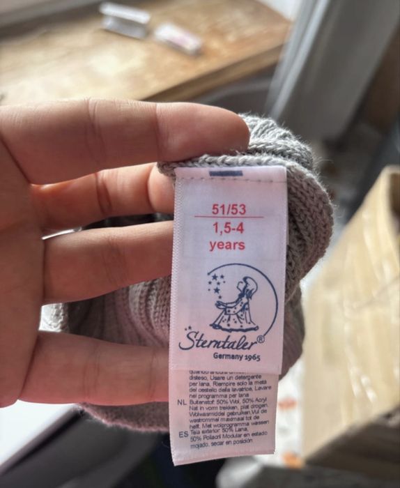 Czapka dziecieca 50%welna 51/53