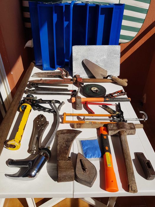 Várias ferramentas usadas