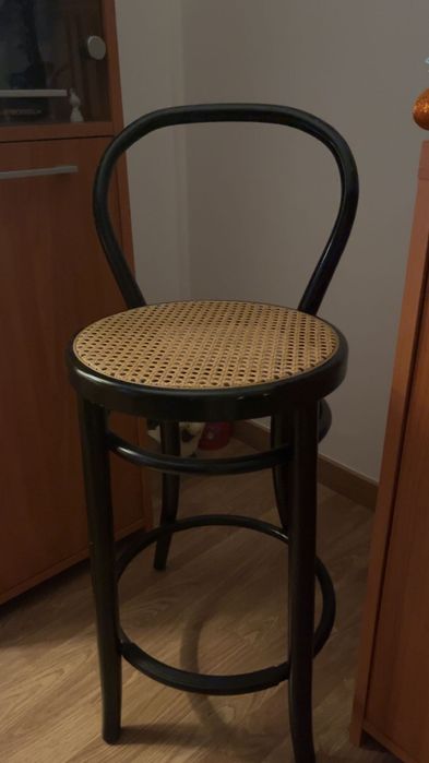 Cadeira banco alta antiga