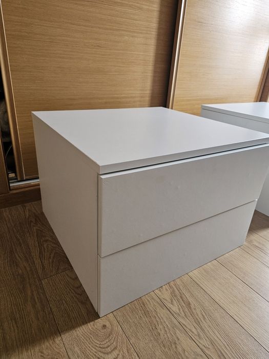 Cómoda ikea platsa branca- 2 gavetas