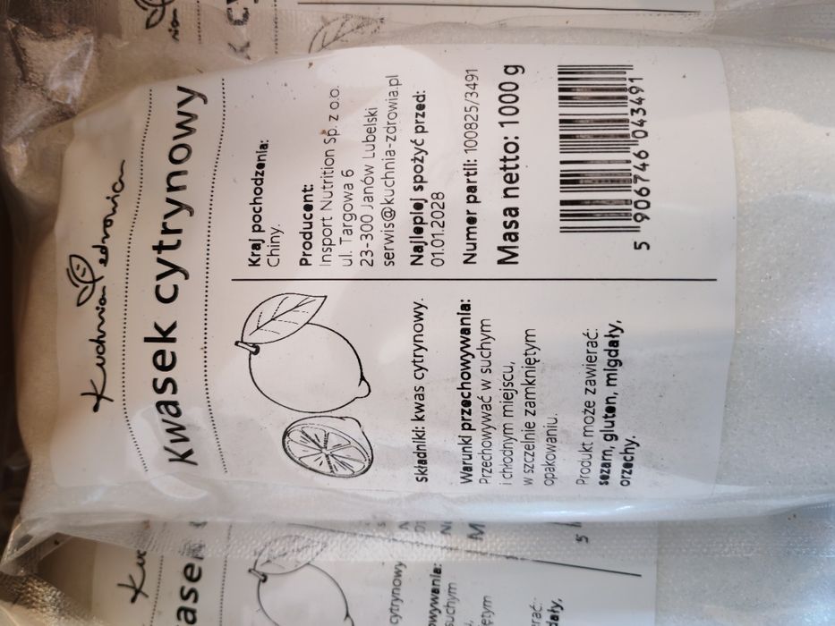 Kwasek cytrynowy 1kg