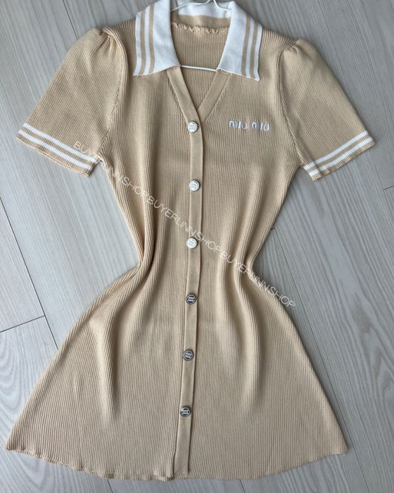 Сукня Miu miu, сукня з комірцем