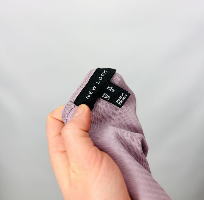 Fioletowa bluzka z falbankami XXL 44