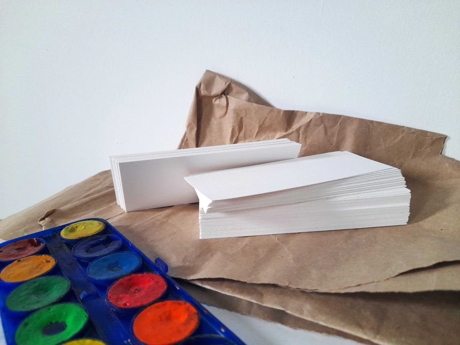 Pack de 40 Marcadores de Livros para Pintar, Lote de Papel de Aguarela