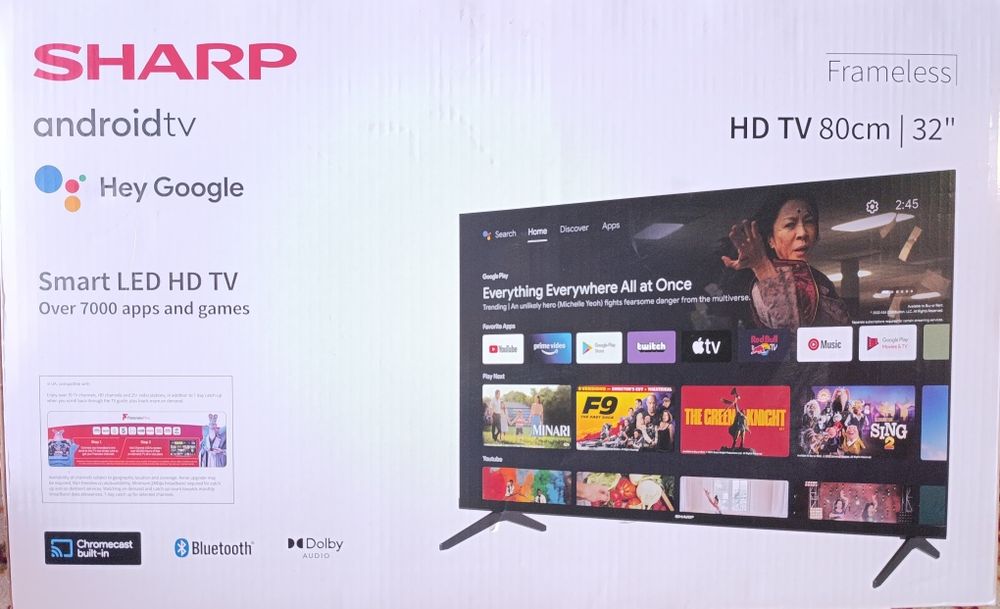 Продам телевізор SHARP android TV 32 дюйми