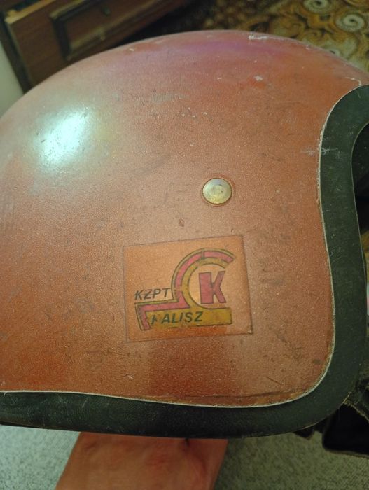 Kask na motor PRL orzeszek