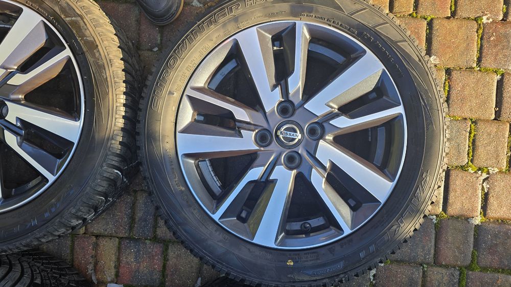 Komplet  kół koła  felgi 16" Nissan Micra k14 opony zimowe 195/55/16