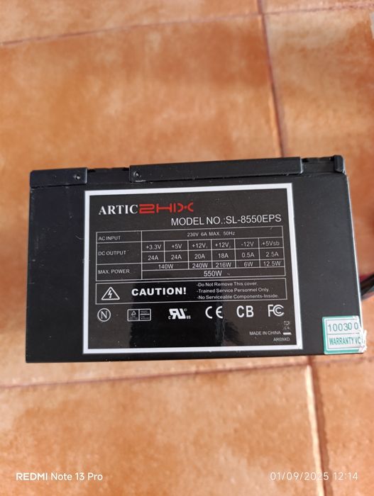 Artic 550W Power Supply64740903046787120