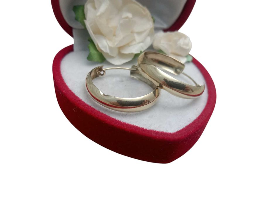 Wyrób jubilerski używany ZŁOTE KOLCZYKI 1,97 G 585