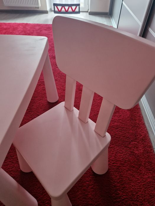 Zestaw 2 krzeseł i stolik IKEA, mammut
