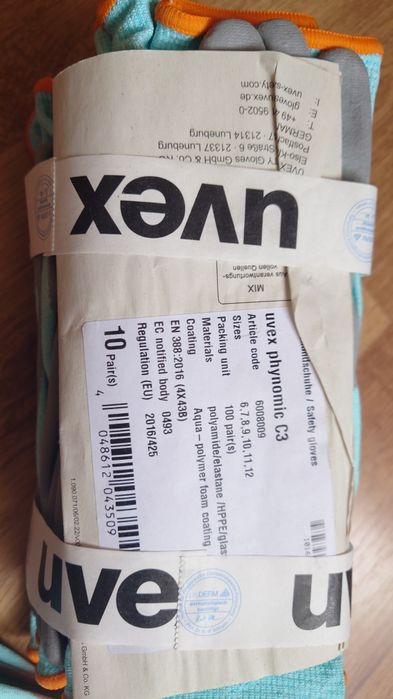 rękawice robocze uvex phynomic C3 rozmiar 9