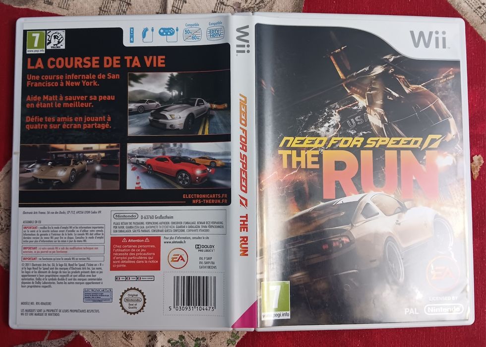 Need for Speed the Run Nintendo Wii
