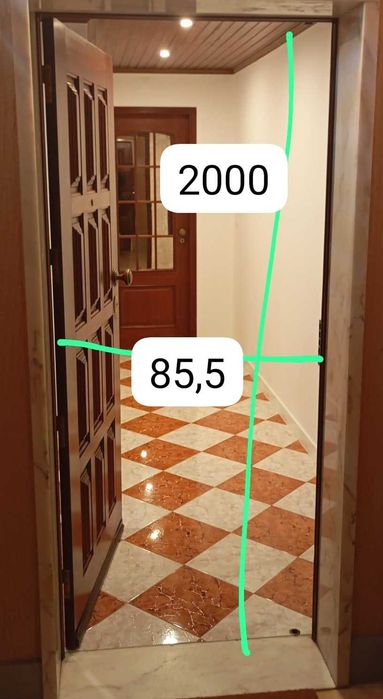 Fechadura 5 trancas + porta de apartamento 84,3 largura por 2m altura