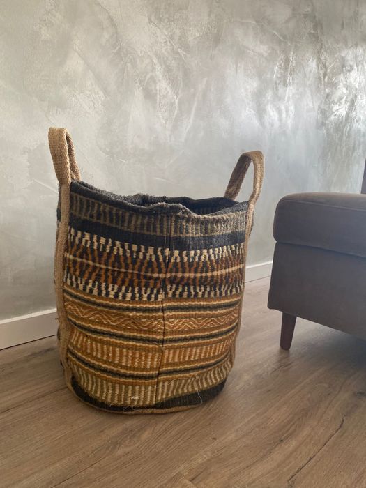 Cesto de arrumação multicolor H 60 cm; Ø 40 cm