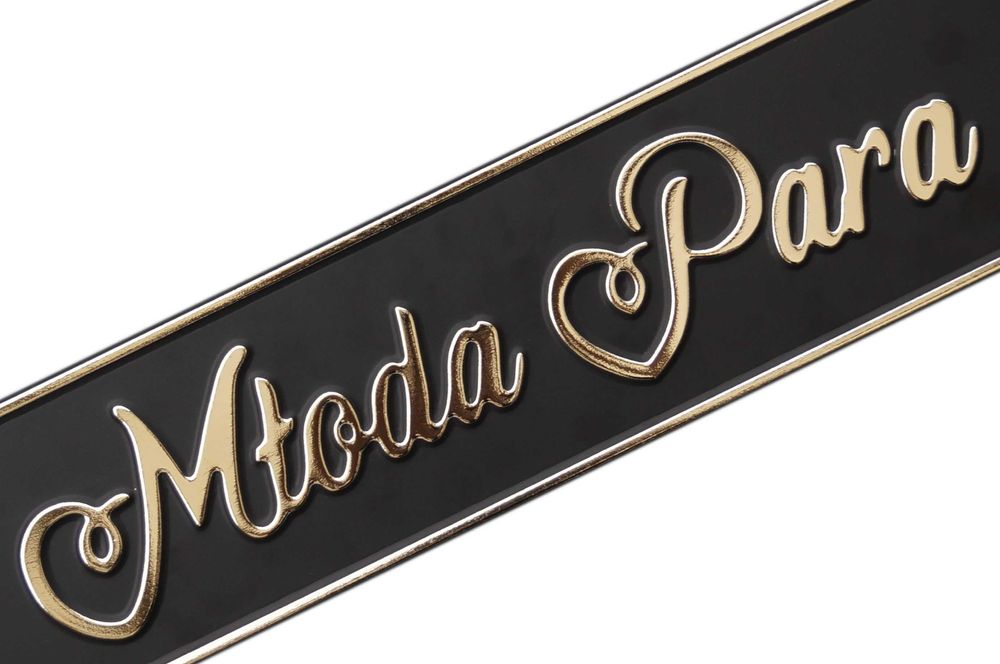 Tablice ślubne aluminiowe. Młoda Para Tłoczone