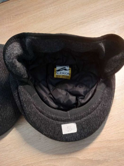 Чоловіча зимова вовняна шапка кепка, 55 розмір. Туреччина