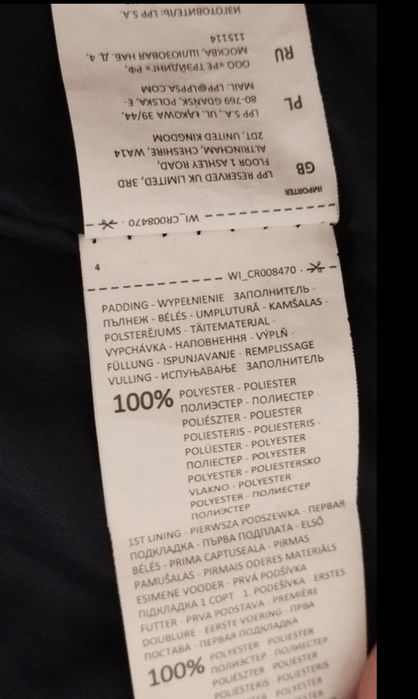 Kurtka przejściowa , pikowana, płaszczyk, Cropp M