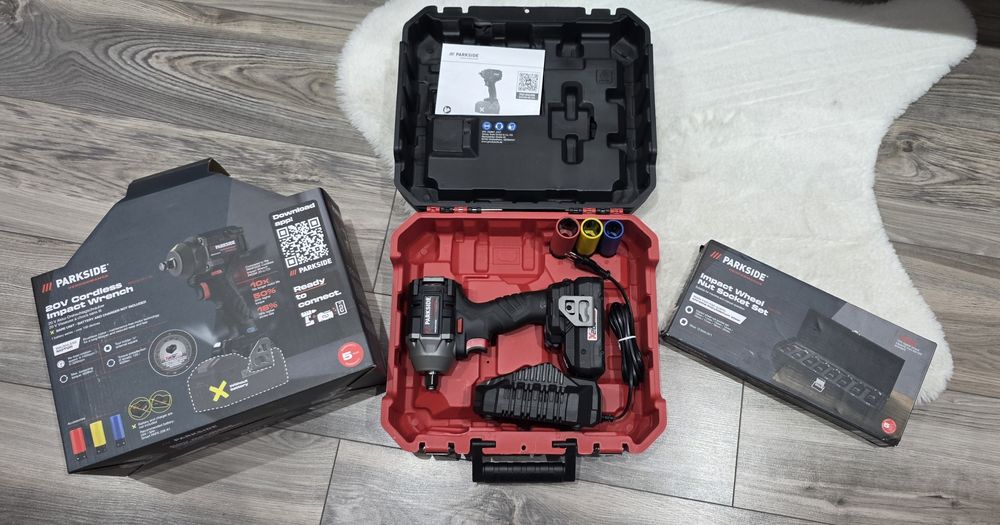 Nowy klucz Udarowy Parkside Performance + Bateria Bluetooth+Ładowarka