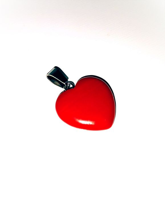 JASPIS CZERWONY XXL 3 cm naturalny minerał czerwone serduszko kamień