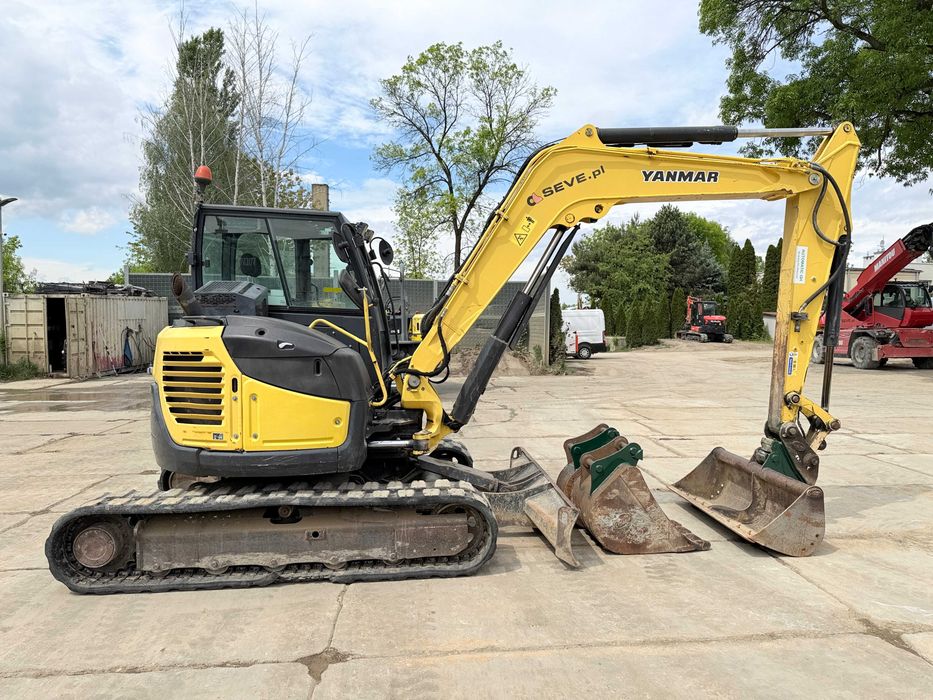 Yanmar VIO 80 koparka 8 ton 2015, 6680 mtg 3 łyżki 129 000 zł netto