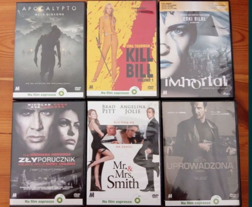 Płyty DVD filmy Uprowadzona Mr&Mrs Smith i inne