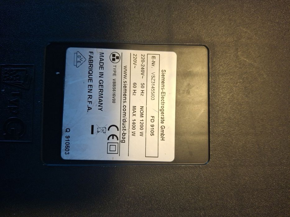 Пылесос Siemens FD9105.