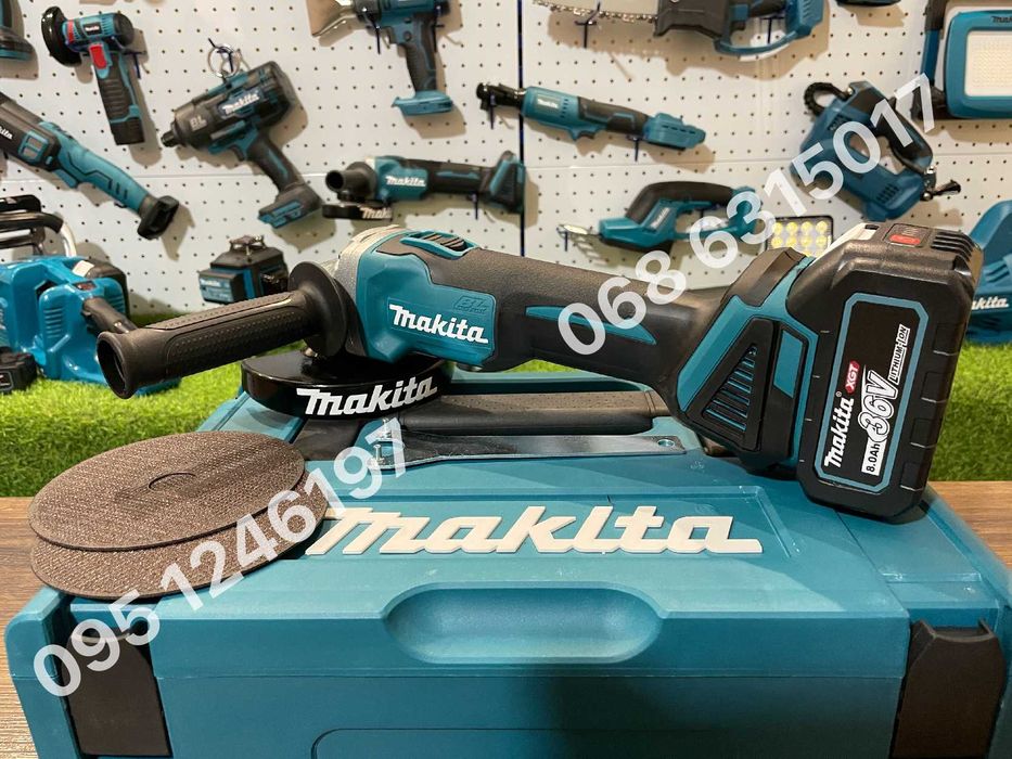 Набор акумуляторный Makita Шуруповерт DHP 489BL Болгарка DGA 511 36V