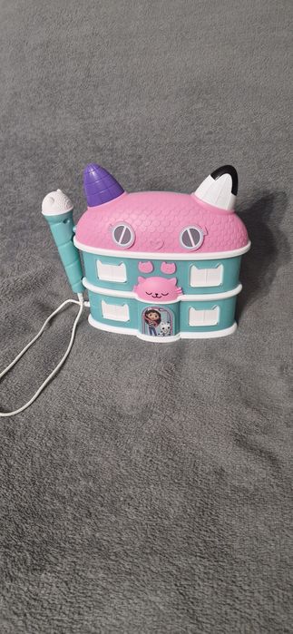 BoomBox Głośnik Mikrofon Karaoke 2w1 Koci Domek Gabi.