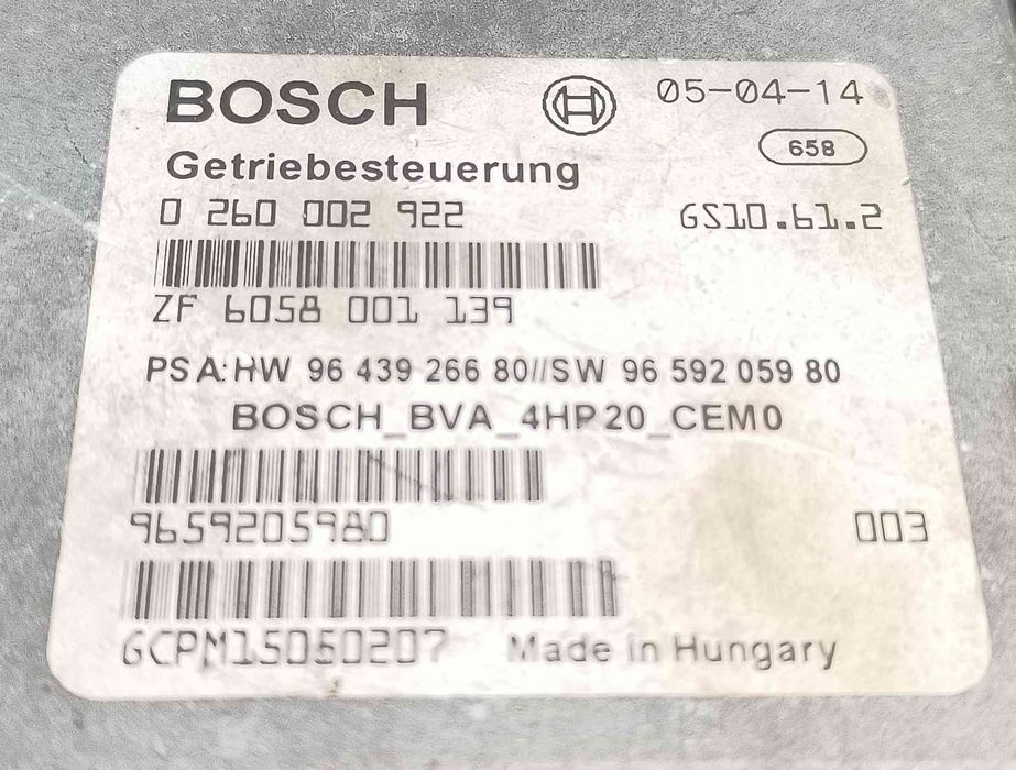 Centralina Motor / ECU 9659205980 - CITROËN C5 I