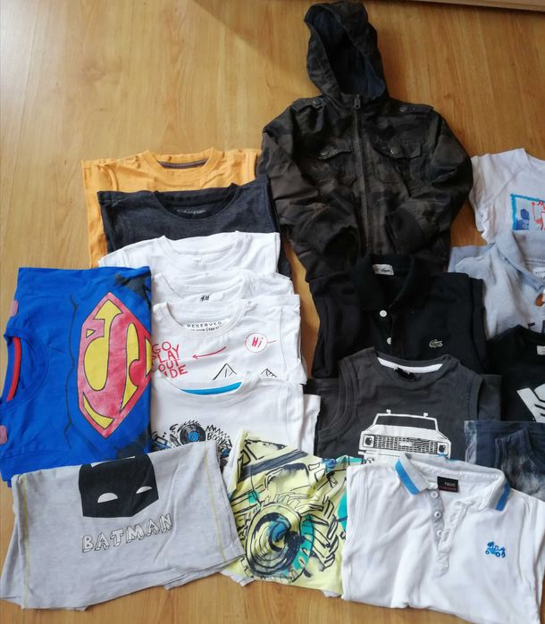 Zestaw bluz + dres+kurtka dwustronna +koszulki