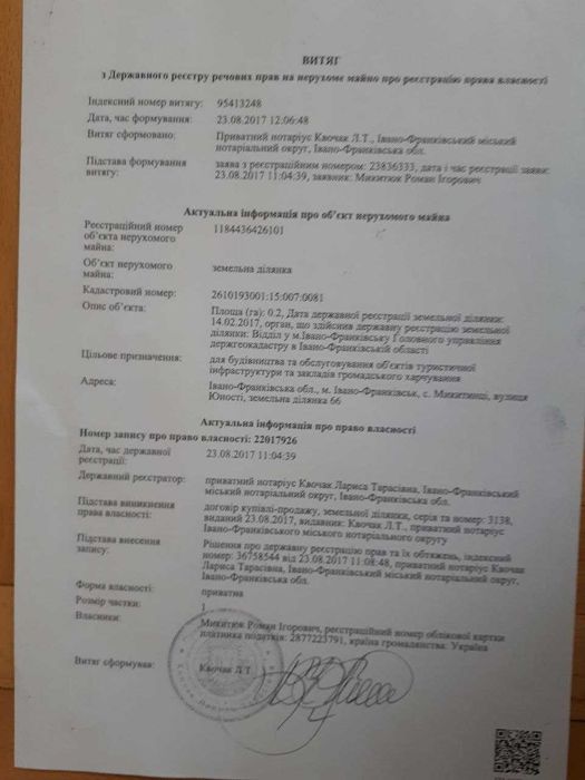 Продаю земельну ділянку комерційного призначення 20 сот.  вул. Юності