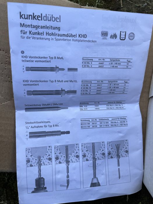 Kotwa do betonu fi 10x70