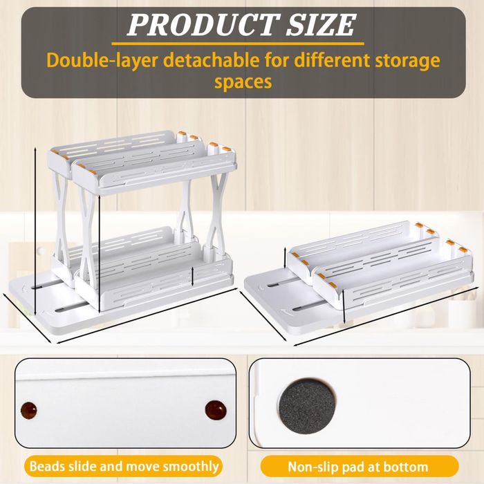 stojak na przyprawy do szafki, obrotowy organizer