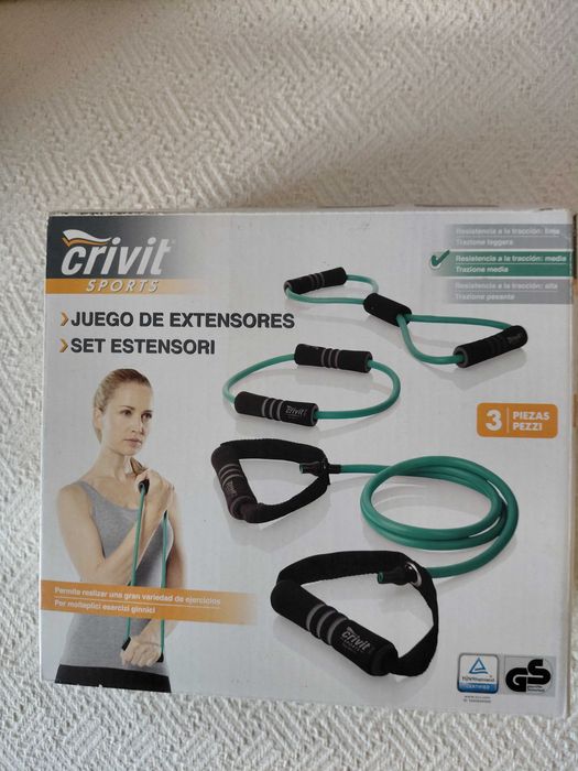 Jogo de extensores p/prática exercícios fisicos