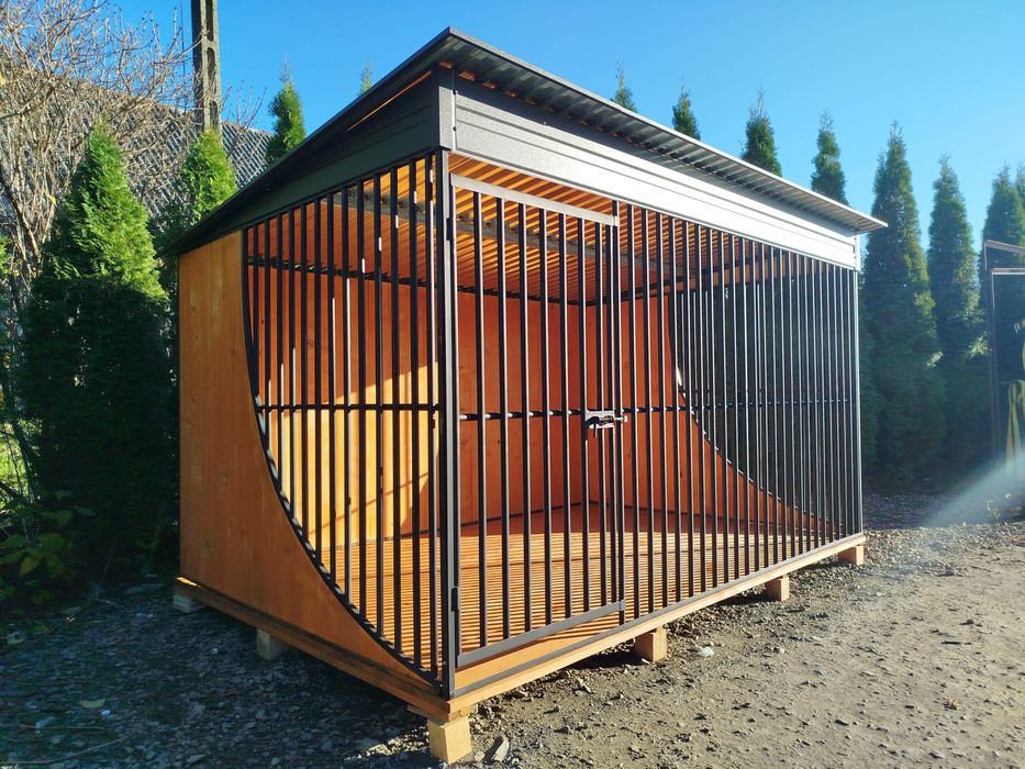 Czarny kojec dla psa 3x2 3x2 4x2