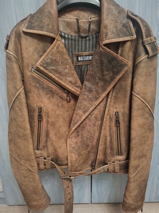 Шкіряна куртка косуха, натуральна