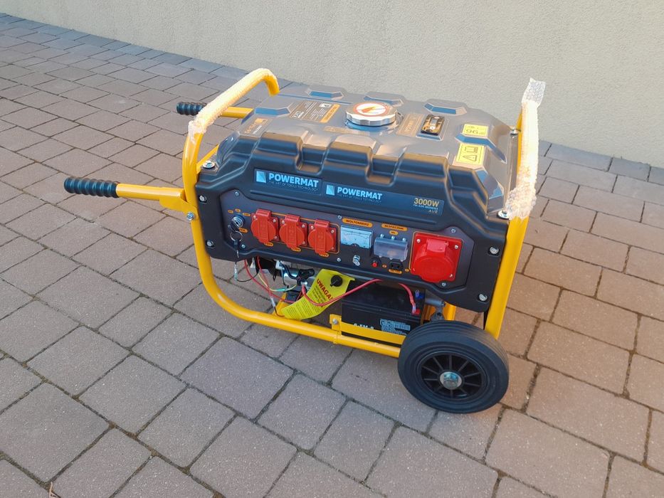 Agregat prądotwórczy trójfazowy 3,5kW + akumulator. Nowy