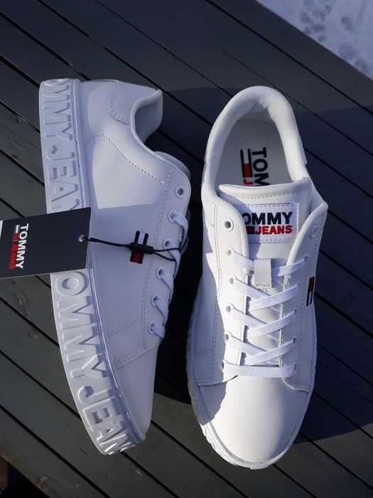 Кеди кросівки білі tommy jeans hilfiger 38