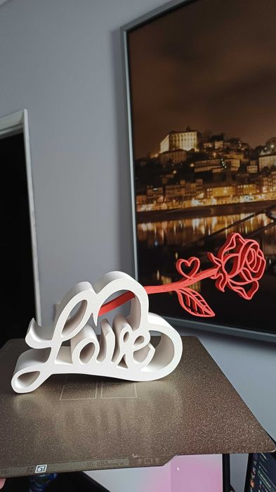 Conjunto Romântico “Love” com Rosa – Presente Dia dos Namorados