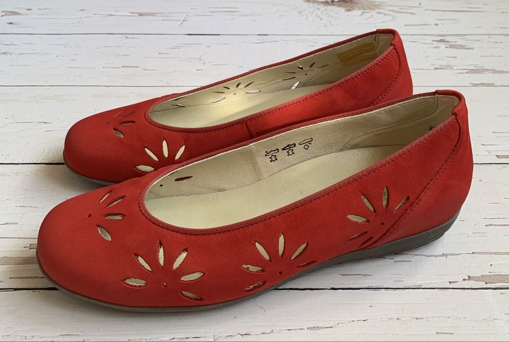 Skórzane Wygodne Baleriny Waldläufer 39,5 Komfort Idealne Nowe 449 zł