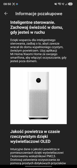 Oczyszczacz powietrza Xiaomi Air Purifier 430W biały