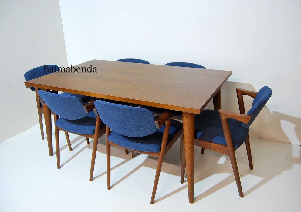 Conjunto de 6 cadeiras Kai Kristiansen mod. 42 Estilo nórdico Vintage