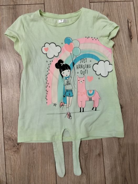 Dziewczęca bluzka  z krótkim rękawem