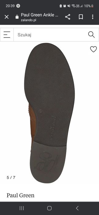 Sztyblety skorzane Paul Green na zalando 890zl