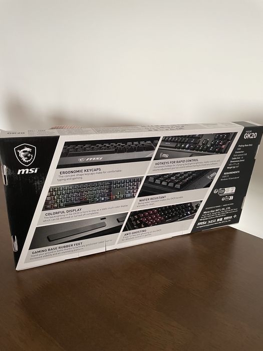 Teclado MSI gaming Vigor GK20 NOVO