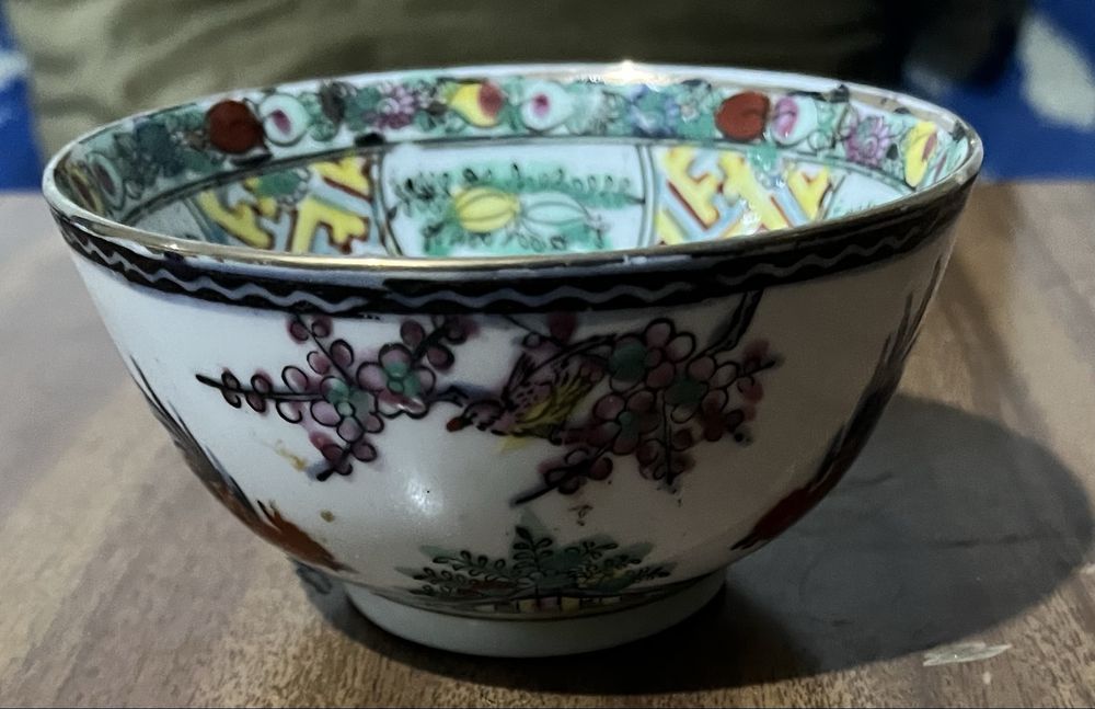 Taca de arroz Macau seculo 20, porcelana.