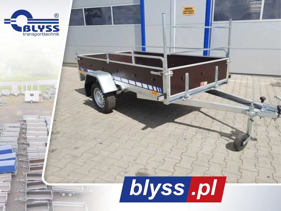 Blyss Lekka jednoosiowa MARO 752513  PRZYCZEPA LEKKA Kategoria B Prawa jazdy 750kg jednoosiowa MARO