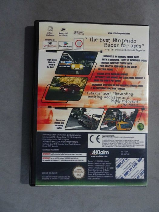 Jogo Gamecube Game Cube Burnout