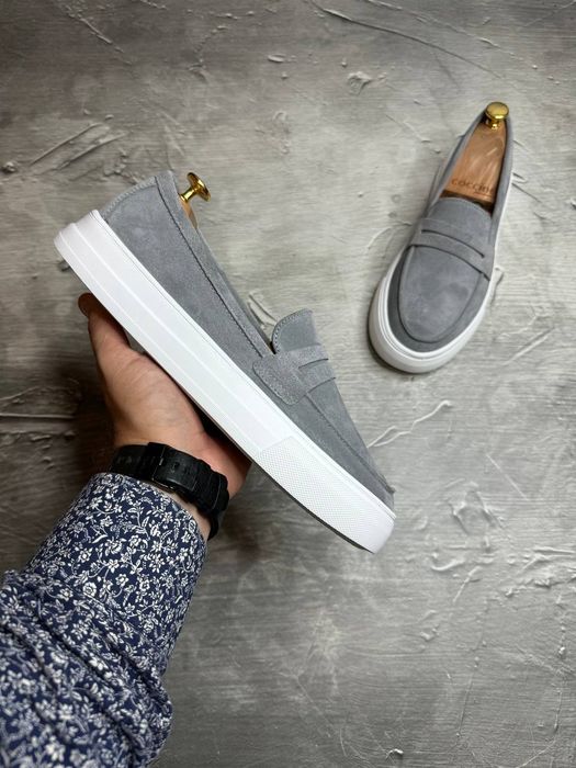 Мужские лоферы мокасины 40-45 замша