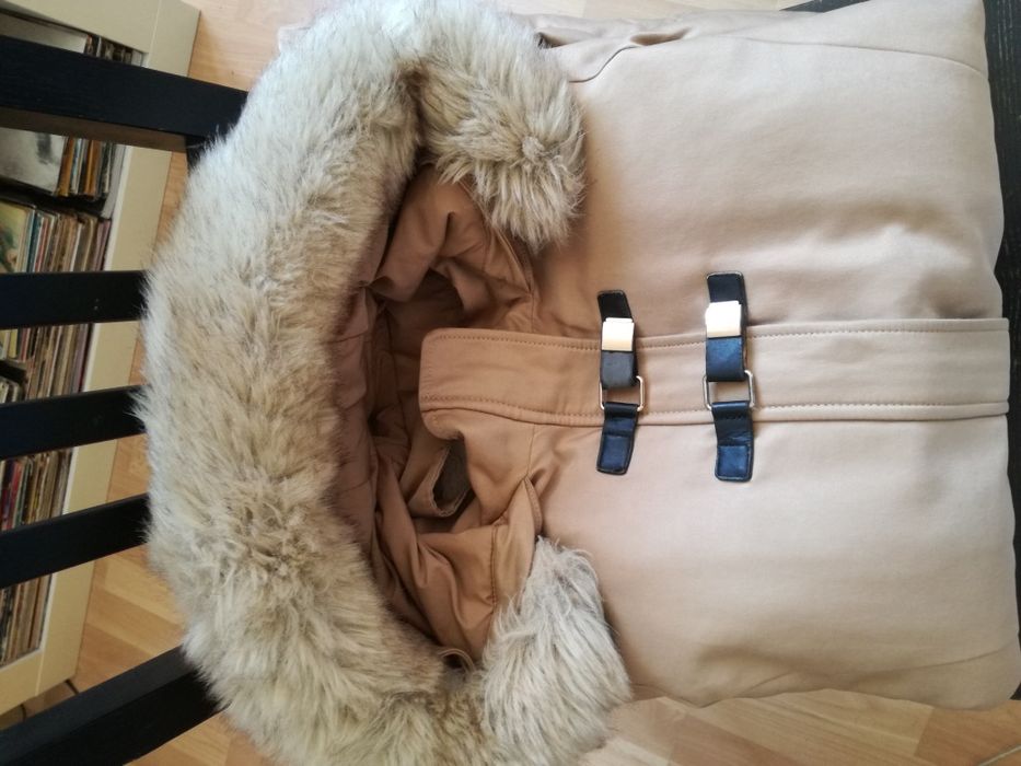 Gabardine/Casaco MANGO com capuz